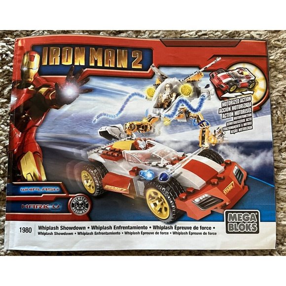 2010 ~ Mega Bloks Iron Man #1980 Whiplash Showdown 172 Pieces ~ Complete - Picture 4 of 7